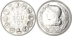 World Coins - France, Medal, Ecu Europa, Marianne, Politics, 1990, Rodier,