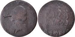 World Coins - Great Britain, Halfpenny Token, The wooden walls of old England,