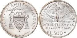World Coins - Coin, VATICAN CITY, Sede Vacante, 500 Lire, 1978, Roma, , Silver, KM:140