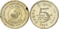 World Coins - Sri Lanka, 5 Rupees, 1995