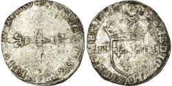 World Coins - Coin, France, Henri III, 1/4 Ecu, 1589, Paris, , Silver, Sombart:4662