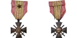 World Coins - France, Croix de Guerre, Medal, 1939, Une Citation, Very Good Quality, Bronze