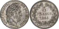 World Coins - France, Louis-Philippe, 5 Francs, 1834, Nantes, Silver, , Gadoury:678