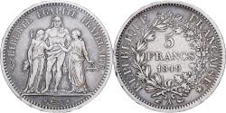 World Coins - France, 5 Francs, Hercule, 1849, Paris, Silver, , KM:756.1