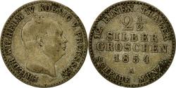 World Coins - Coin, German States, PRUSSIA, Friedrich Wilhelm IV, 2-1/2 Silber Groschen, 1854