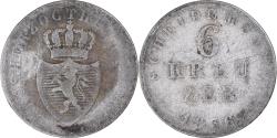 World Coins - Coin, German States, HESSE-DARMSTADT, Ludwig II, 6 Kreuzer, 1836,