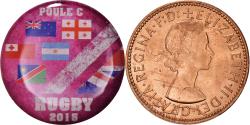 World Coins - Coin, Great Britain, Coupe du Monde de Rugby - 2015, 1/2 Penny, 2015, unofficial