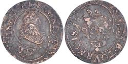 World Coins - Coin, France, Louis XIII, Double Tournois, 1633, Lyon, Double-strike,