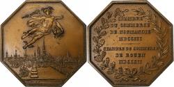 World Coins - France, Medal, Chambre de Commerce de Rouen, 1802, MDP, Bronze, Lecomte