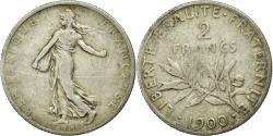 World Coins - Coin, France, Semeuse, 2 Francs, 1900, , Silver, KM:845.1, Gadoury:532