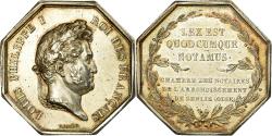 World Coins - France, Token, Notaires de l'Arrondissement de Senlis, Oise, Louis Philippe I
