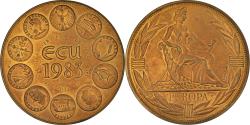 World Coins - France, Medal, Ecu Europa, Europe Assise, Politics, 1983, Rodier,