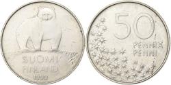 World Coins - Finland, 50 Penniä, 1990, Copper-nickel, , KM:66