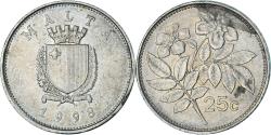 World Coins - Coin, Malta, 25 Cents, 1998