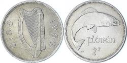 World Coins - Ireland, Florin, Two Shillings, 1966, , Copper-nickel, KM:15a