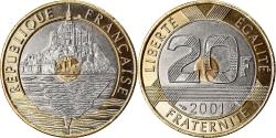 World Coins - Coin, France, 20 Francs, 2001, Paris, BU, , Tri-Metallic, Gadoury:871