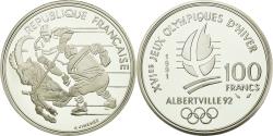 World Coins - Coin, France, Hockey, 100 Francs, 1991, , Silver, KM:993