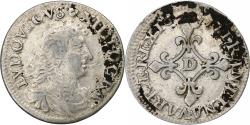World Coins - France, Louis XIV, 4 Sols des Traitants, 1677, Vimy, Silver,