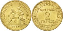 World Coins - Coin, France, Chambre de commerce, 2 Francs, 1922, , Aluminum-Bronze