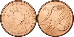 World Coins - Netherlands, Beatrix, 2 Euro Cent, 2000, Utrecht, Copper Plated Steel,