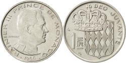 World Coins - Coin, Monaco, Rainier III, Franc, 1966, , Nickel, KM:140, Gadoury:150