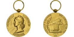 World Coins - France, Médaille d'honneur des chemins de fer, Railway, Medal, 1955, Excellent
