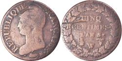 World Coins - Coin, France, Dupré, 5 Centimes, AN 5, Lille, , Bronze, KM:640.11