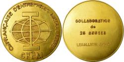 World Coins - France, Medal, Compagnie Française d'Entreprises Métalliques, , Gilt