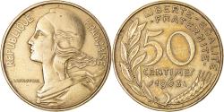 World Coins - Coin, France, Marianne, 50 Centimes, 1963, Paris, , Aluminum-Bronze