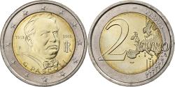 World Coins - Italy, 2 Euro, Giovanni Pascoli, 2012, Rome, Bi-Metallic,