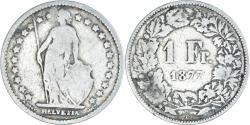 World Coins - Coin, Switzerland, Franc, 1877, Bern, , Silver, KM:24