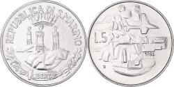 World Coins - Coin, San Marino, 5 Lire, 1982, Rome, , Aluminum, KM:133