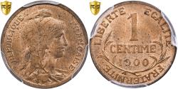 World Coins - France, 1 Centime, Daniel-Dupuis, 1900, Paris, Bronze, PCGS, , Gadoury:90