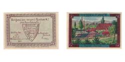World Coins - Banknote, Germany, Weddersleben Gemeinde, 25 Pfennig, paysage, 1921, 1921-07-01