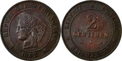 World Coins - Coin, France, Cérès, 2 Centimes, 1882, Paris, , Bronze, KM:827.1