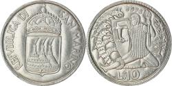 World Coins - Coin, San Marino, 10 Lire, 1973, Rome, , Aluminum, KM:25