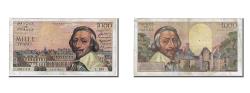 World Coins - Banknote, France, 1000 Francs, 1 000 F 1953-1957 ''Richelieu'', 1955