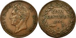 World Coins - Coin, Monaco, Honore V, 5 Centimes, Cinq, 1837, Monaco, , Copper