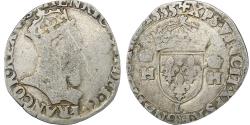 World Coins - France, Henri II, Teston à la tête couronnée, 1555, Bayonne, Silver