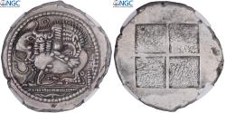 Ancient Coins - Macedonia, Tetradrachm, ca. 525-470 BC, Akanthos, Silver, NGC,