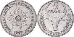 World Coins - Coin, Madagascar, 5 Francs, Ariary, 1967