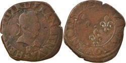 World Coins - Coin, France, Henri IV, Double Tournois, 1592/1, Tours, , Copper