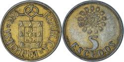 World Coins - Portugal, 5 Escudos, 1995