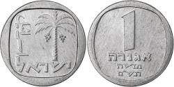 World Coins - Israel, Agora, 1980-1985, Jerusalem, Aluminum,