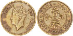 World Coins - Coin, Hong Kong, 5 Cents, 1949