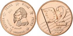 World Coins - Sweden, Medal, 2 C, Essai Trial, 2003, Copper, Gustav II,