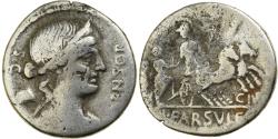 Ancient Coins - Farsuleia, Denarius, 75 BC, Rome, Silver, , Crawford:392/1b