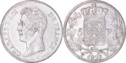 World Coins - Coin, France, Charles X, 5 Francs, 1825, Lille, Rare in this quality,
