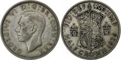 World Coins - Great Britain, George VI, 1/2 Crown, 1939, Silver, , KM:856