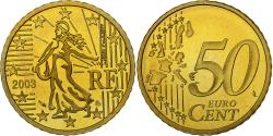 World Coins - France, 50 Euro Cent, 2003, BE, , Brass, KM:1287